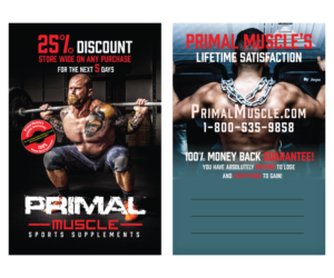 Postcard Design by Ziad .A for Ultimate Fitness Nutrition, Inc. | Design: #18344007