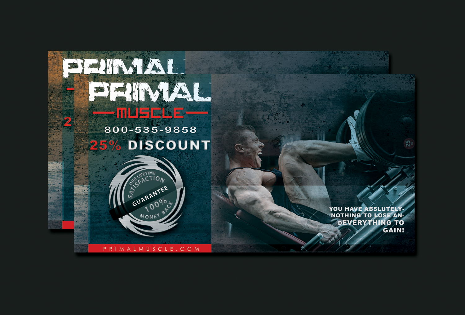 Postcard Design by nafizrahat for Ultimate Fitness Nutrition, Inc. | Design #18395129