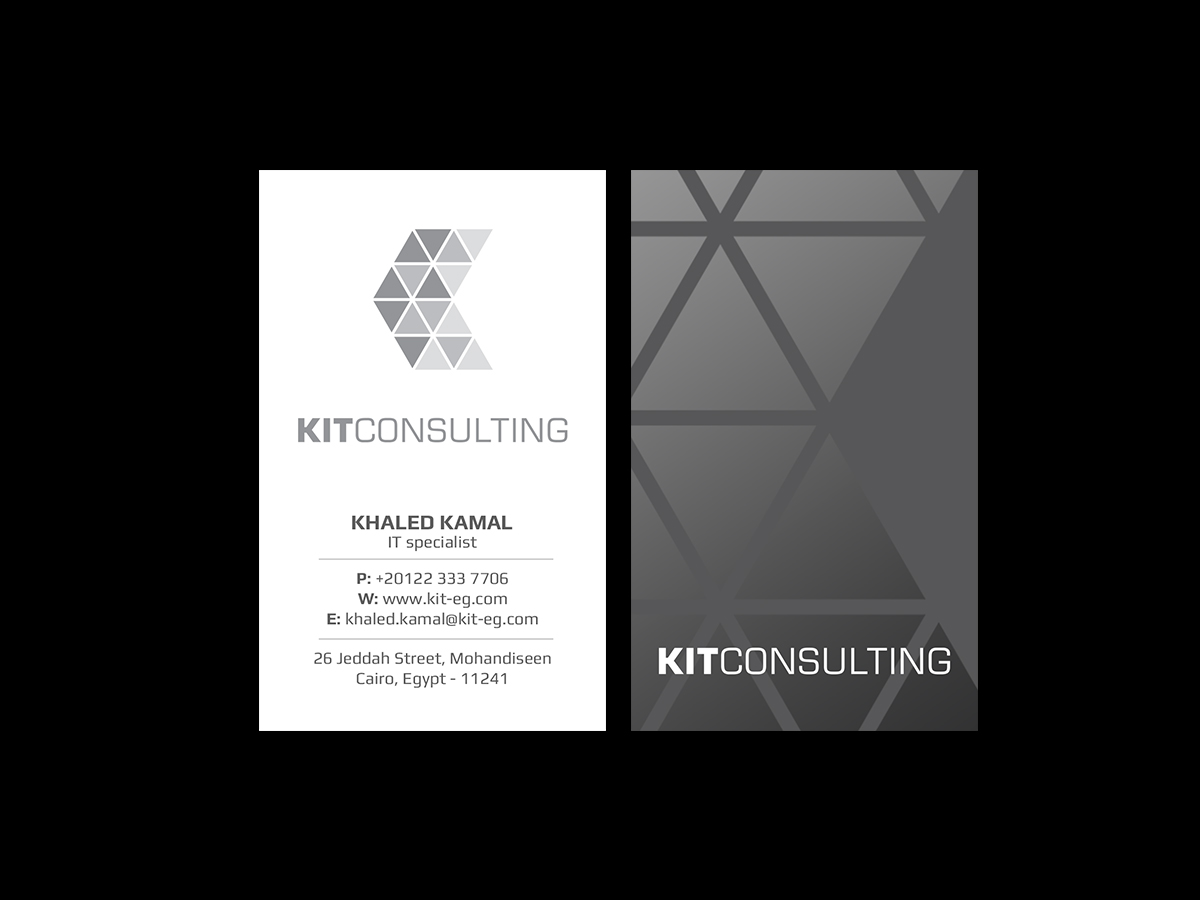 Business Card Design by Creations Box 2015 for KIT Consulting | Design #18343388
