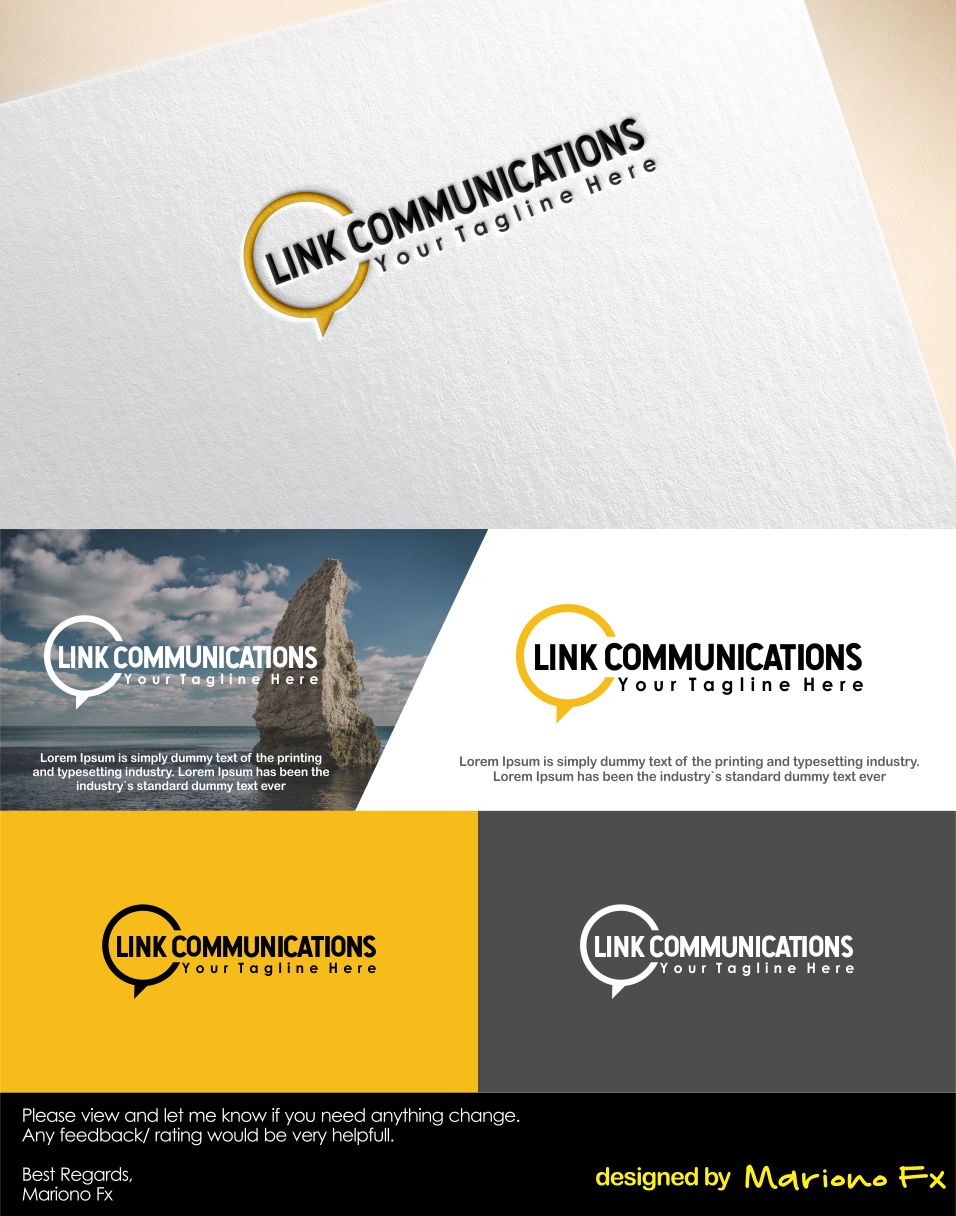 Logo Design by Mariono Fx for Link Communications | Design #18455681