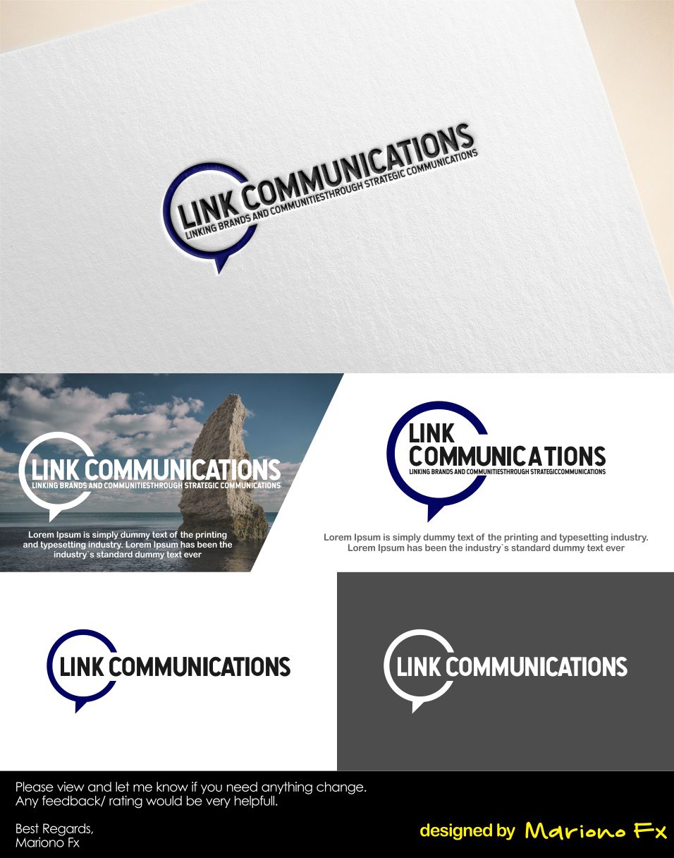 Logo Design by Mariono Fx for Link Communications | Design #18529596