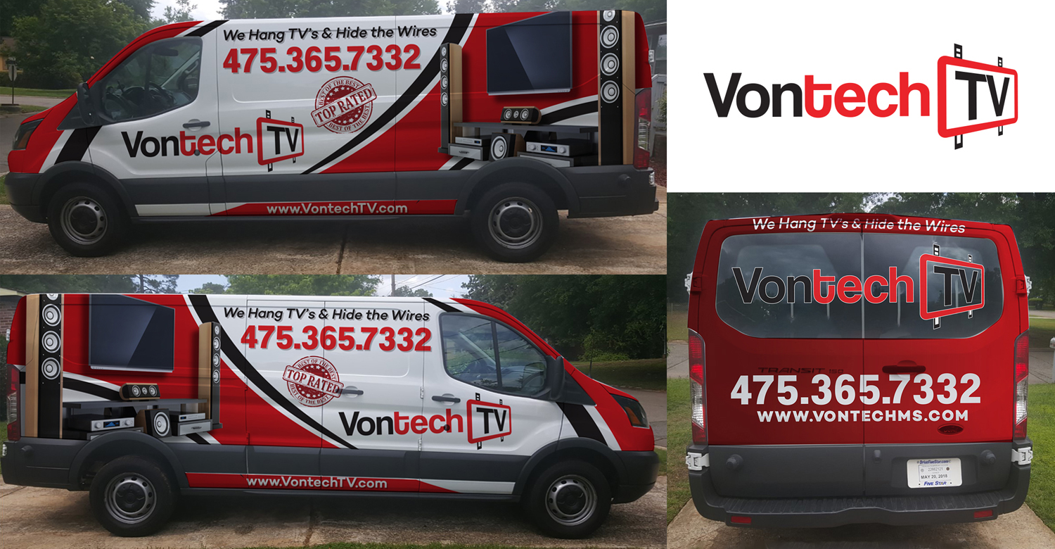 Car Wrap Design by Impressive Solutions for Vontech Media Solutions | Design #18524831