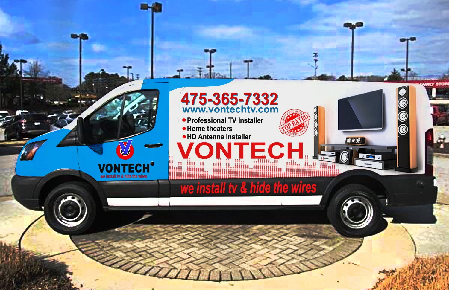 Car Wrap Design by AisyahArt86 for Vontech Media Solutions | Design #18479156