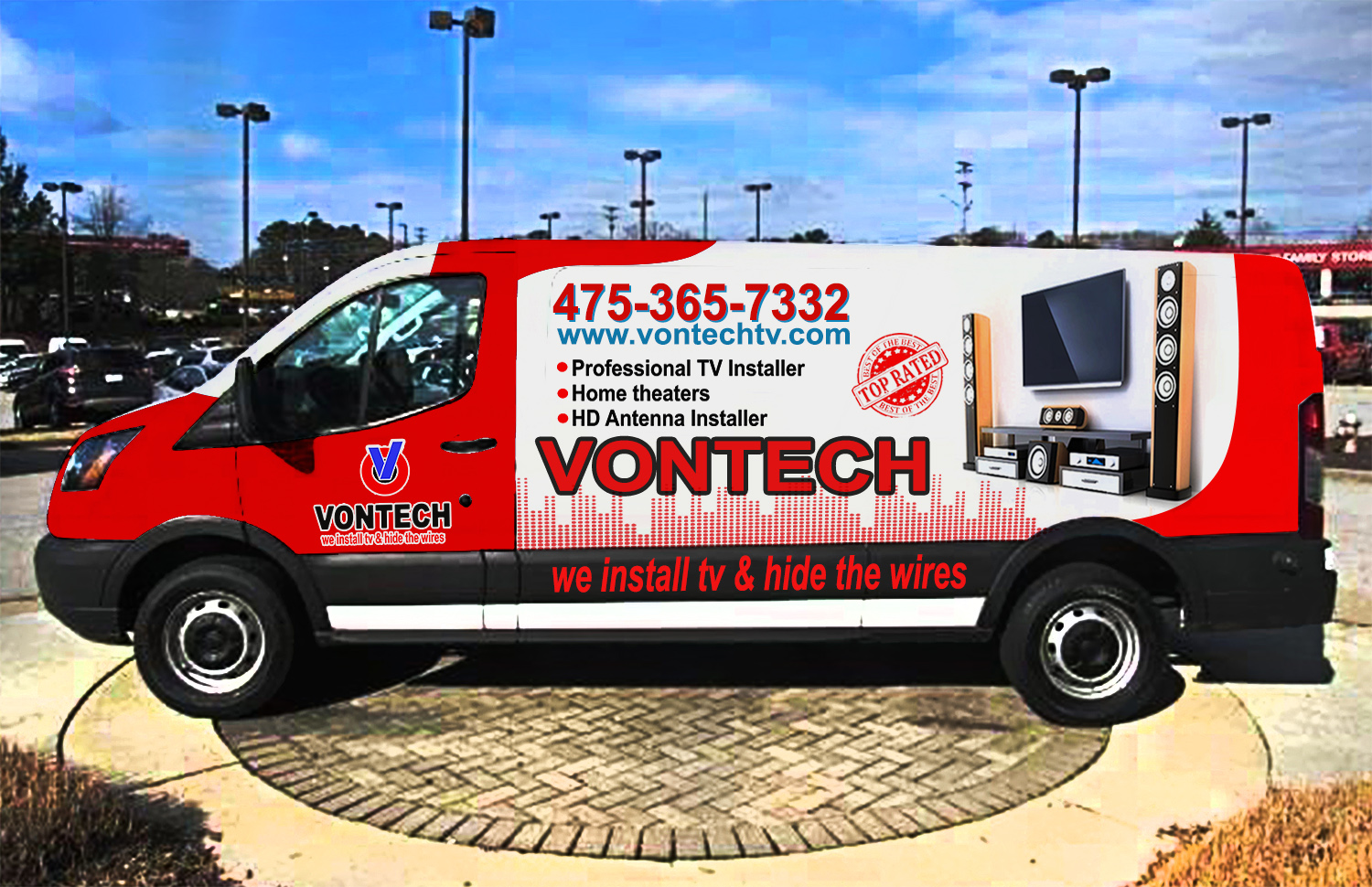 Car Wrap Design by AisyahArt86 for Vontech Media Solutions | Design #18479196