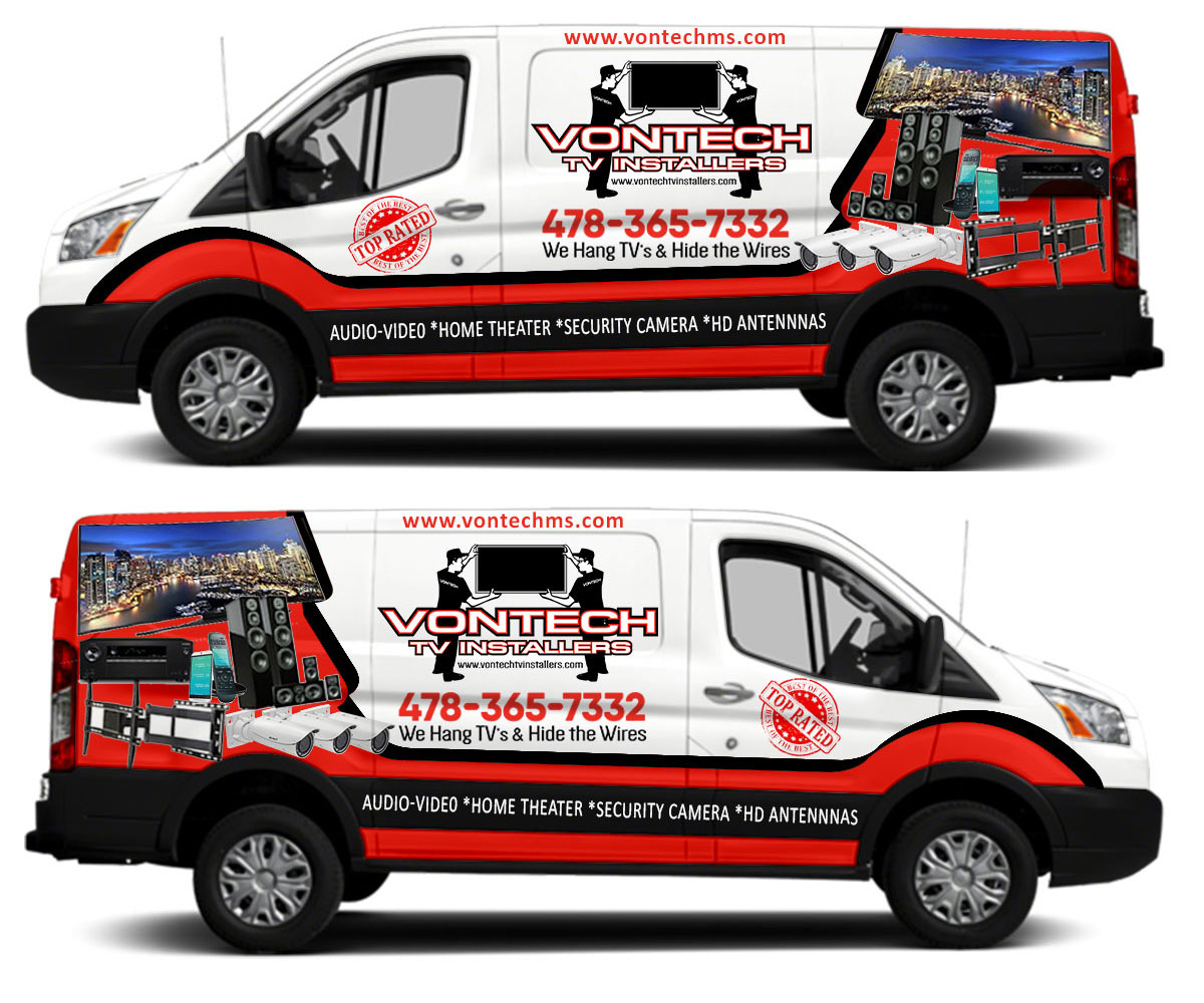 Car Wrap Design by The Faisal for Vontech Media Solutions | Design #18419044