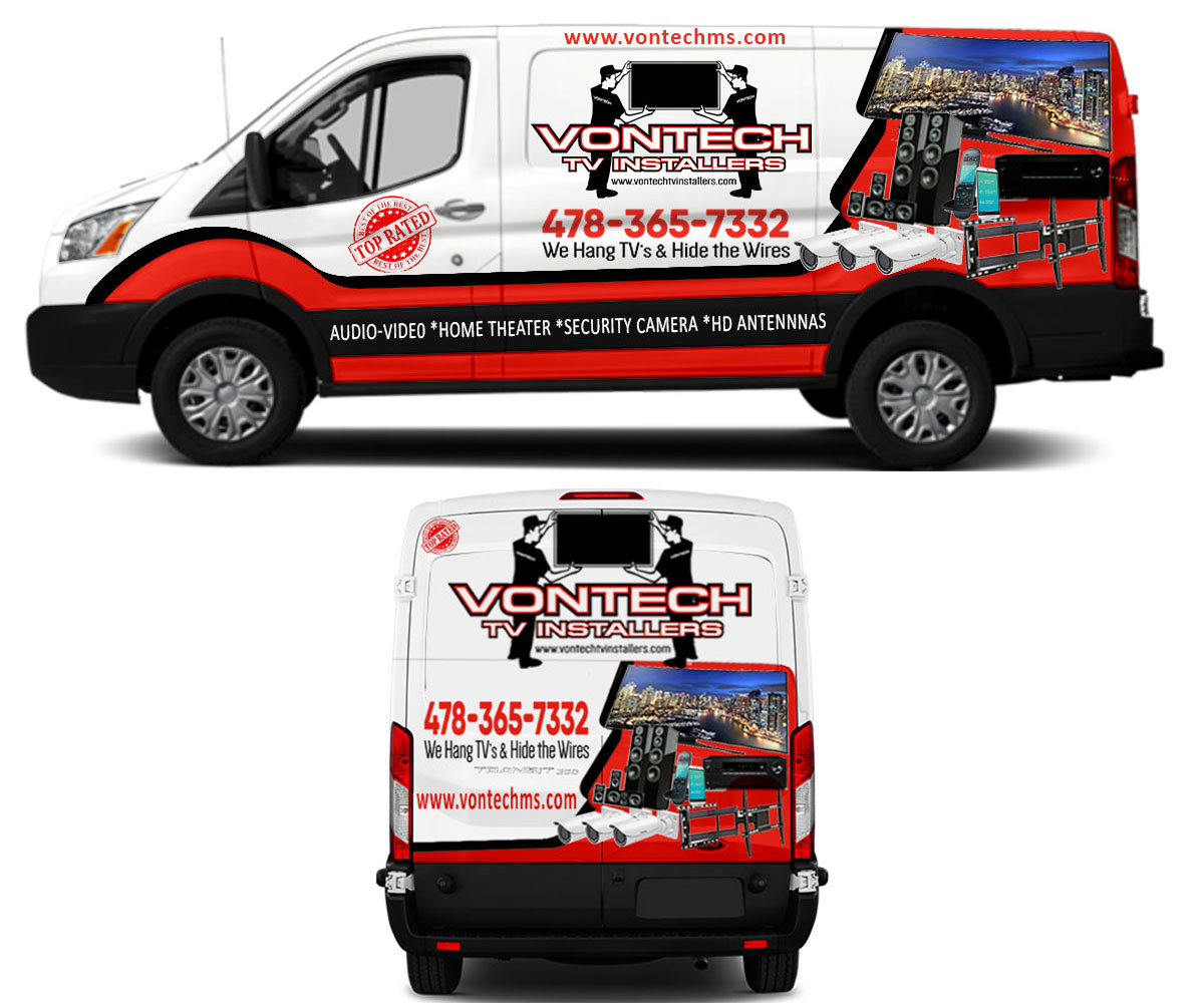 Diseño de Rotulación de Vehículo por The Faisal para Vontech Media Solutions | Diseño #18427423