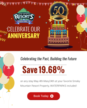 Email Marketing Design by Laurra for Smoky Mountain Resorts | Design: #18371089