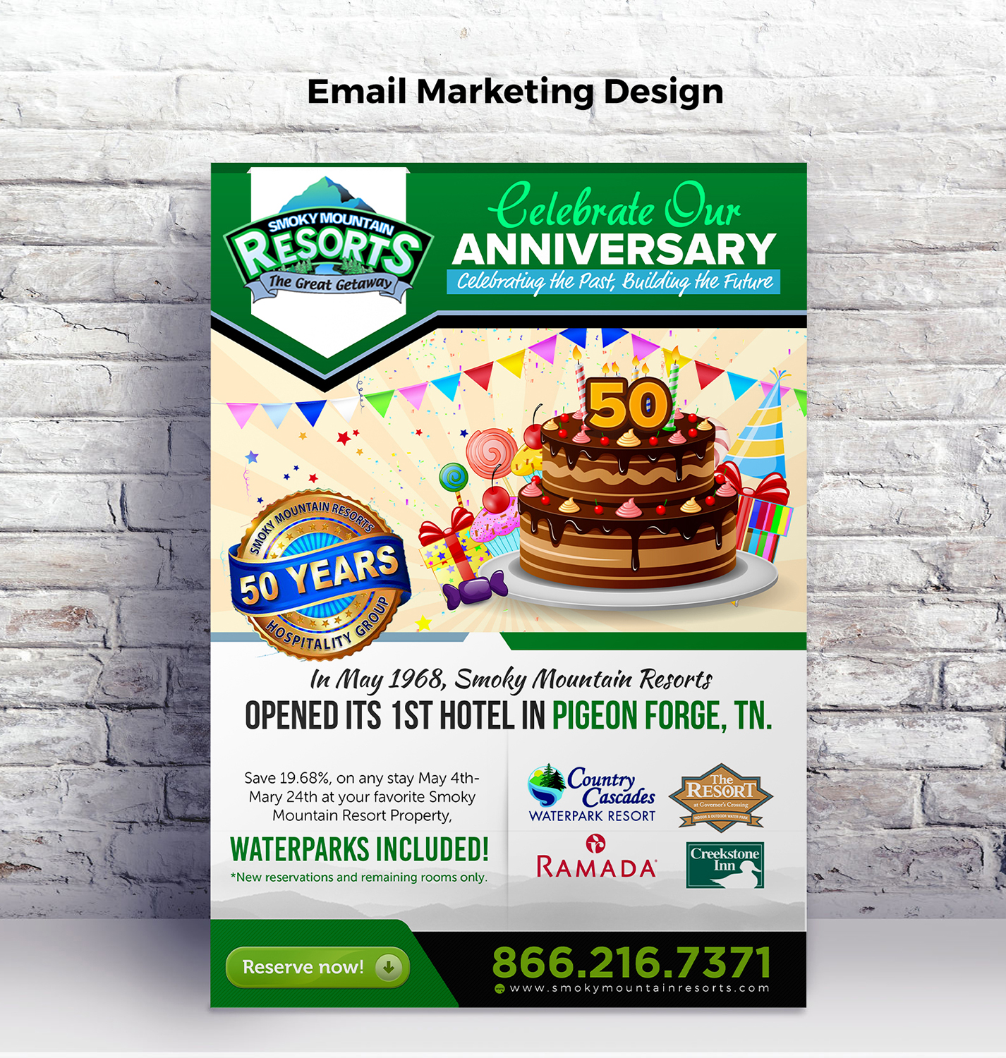 Email Marketing Design by SAI DESIGNS for Smoky Mountain Resorts | Design #18345760