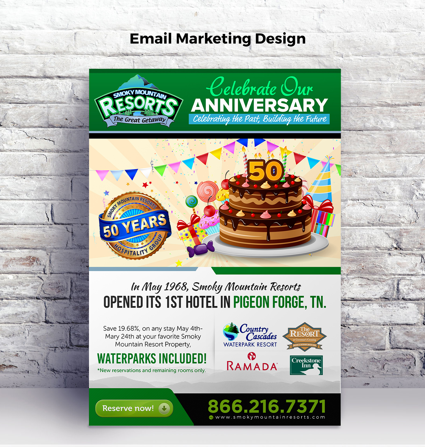 Email Marketing Design by SAI DESIGNS for Smoky Mountain Resorts | Design #18346120