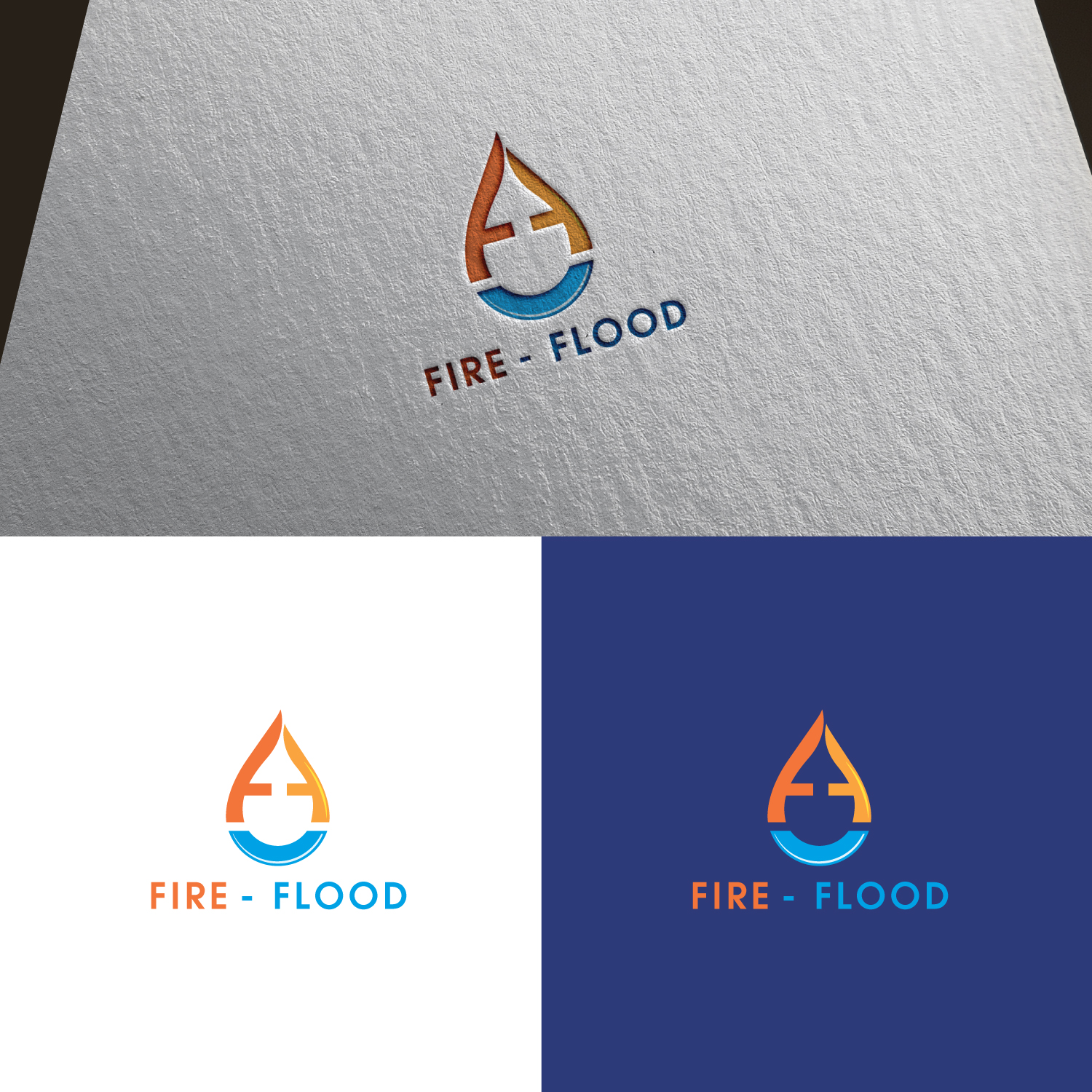 Diseño de Logo por sankar999 para Fire and Flood emergency services  | Diseño #18398155