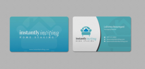 Business Card Design by INDIAN_Ashok for Instantly Inviting Home Staging Solutions | Design: #18343240