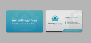 Design de Carte de Visite par INDIAN_Ashok pour Instantly Inviting Home Staging Solutions | Design : #18343246