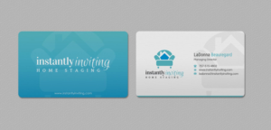 Design de Carte de Visite par INDIAN_Ashok pour Instantly Inviting Home Staging Solutions | Design : #18343248