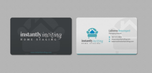 Design de Carte de Visite par INDIAN_Ashok pour Instantly Inviting Home Staging Solutions | Design : #18343259
