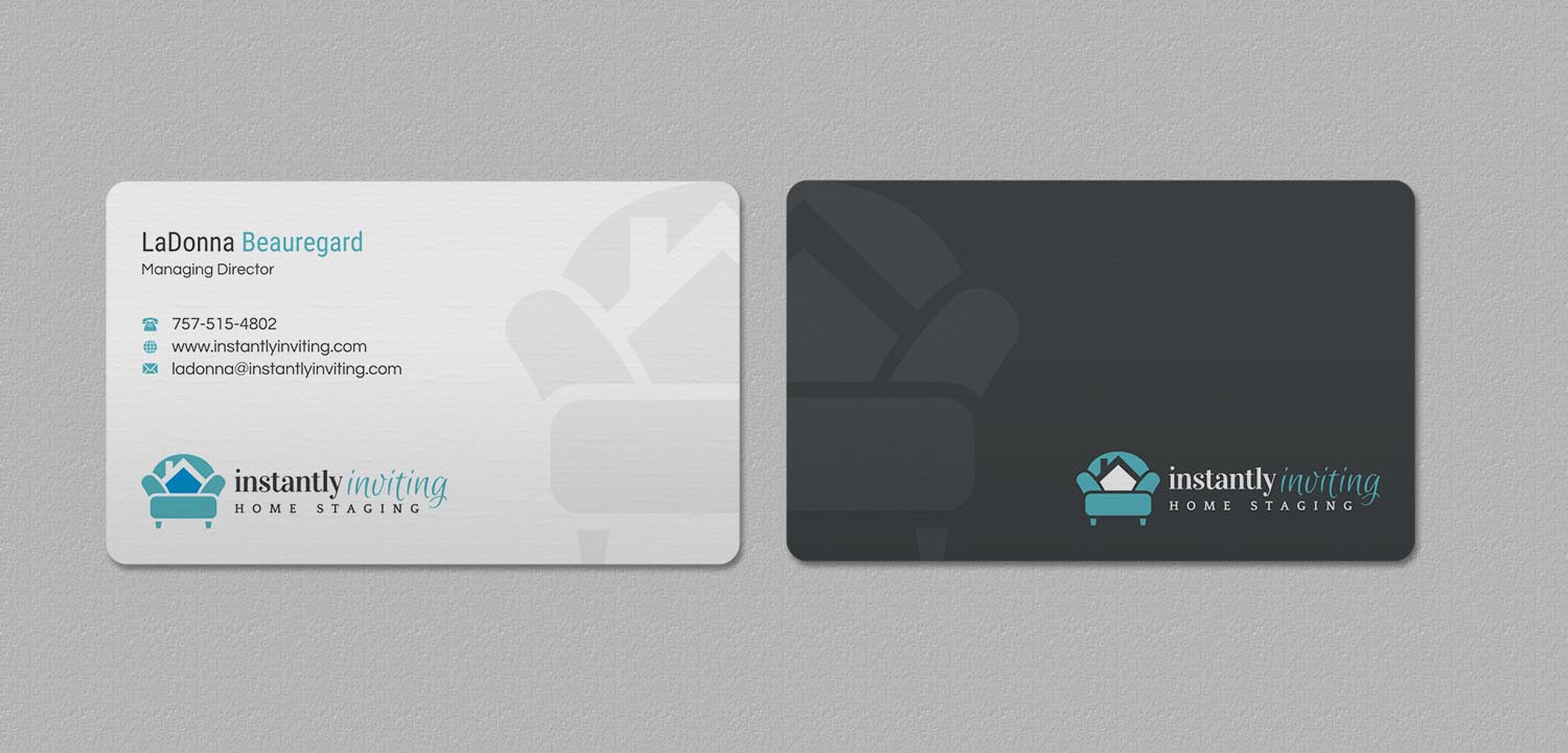 Design de Carte de Visite par INDIAN_Ashok pour Instantly Inviting Home Staging Solutions | Design #18343260
