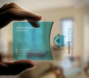 Design de Carte de Visite par INDIAN_Ashok pour Instantly Inviting Home Staging Solutions | Design : #18343263