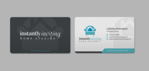 Design de Carte de Visite par INDIAN_Ashok pour Instantly Inviting Home Staging Solutions | Design : #18343804