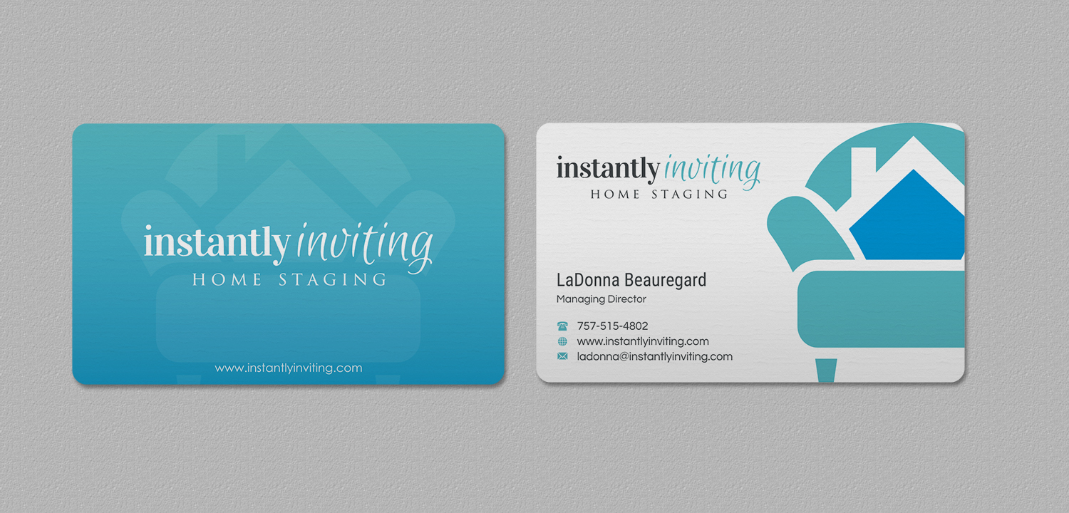 Design de Carte de Visite par INDIAN_Ashok pour Instantly Inviting Home Staging Solutions | Design #18367875