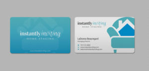 Design de Carte de Visite par INDIAN_Ashok pour Instantly Inviting Home Staging Solutions | Design : #18367875