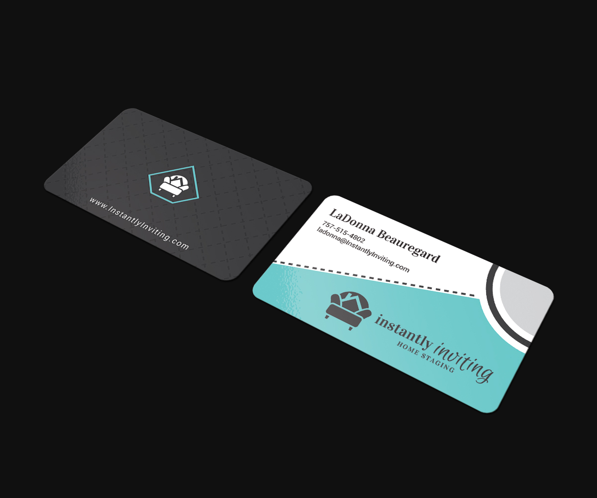 Business Card Design by JK18 for Instantly Inviting Home Staging Solutions | Design #18397174