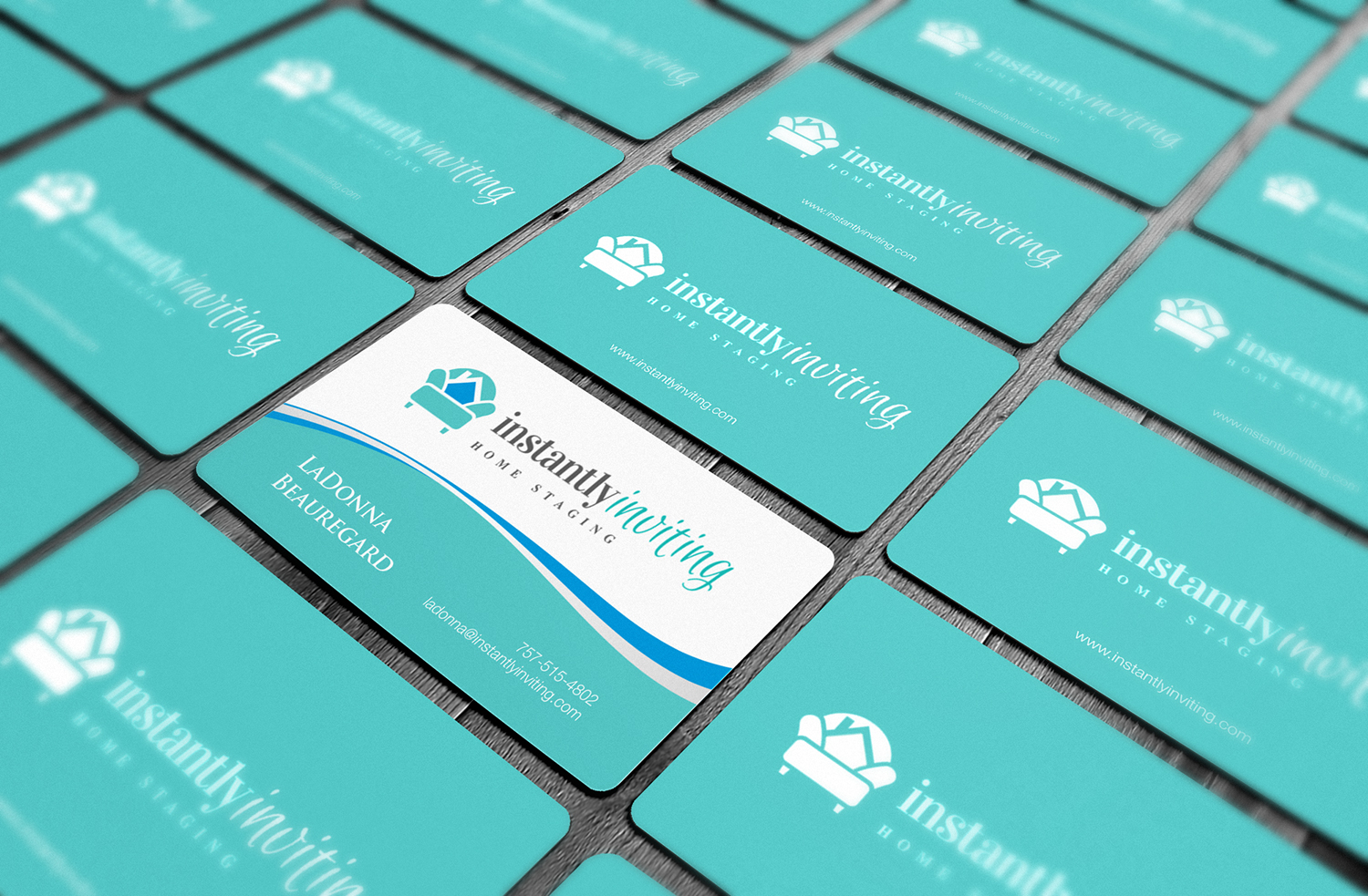 Design de Carte de Visite par logodentity pour Instantly Inviting Home Staging Solutions | Design #18340855