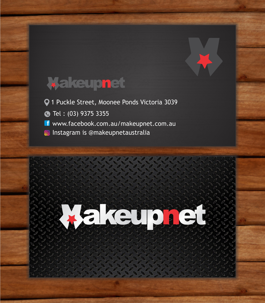 Business Card Design by yadavsushil for Makeupnet Pty Ltd | Design #18342204