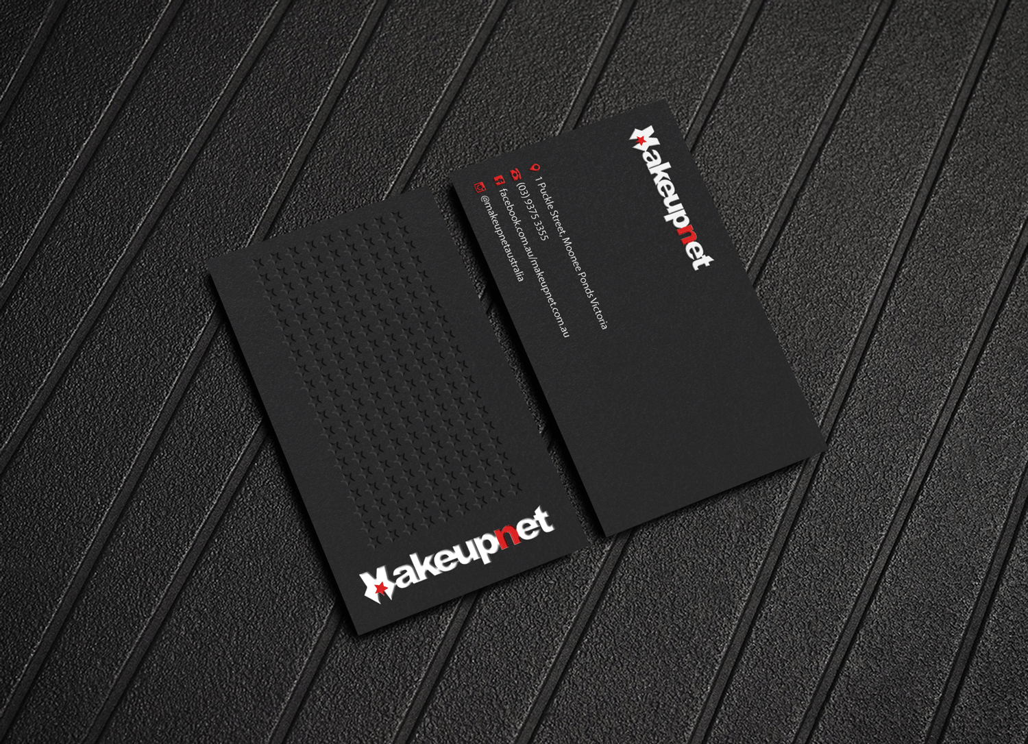 Business Card Design by Riz' for Makeupnet Pty Ltd | Design #18341578