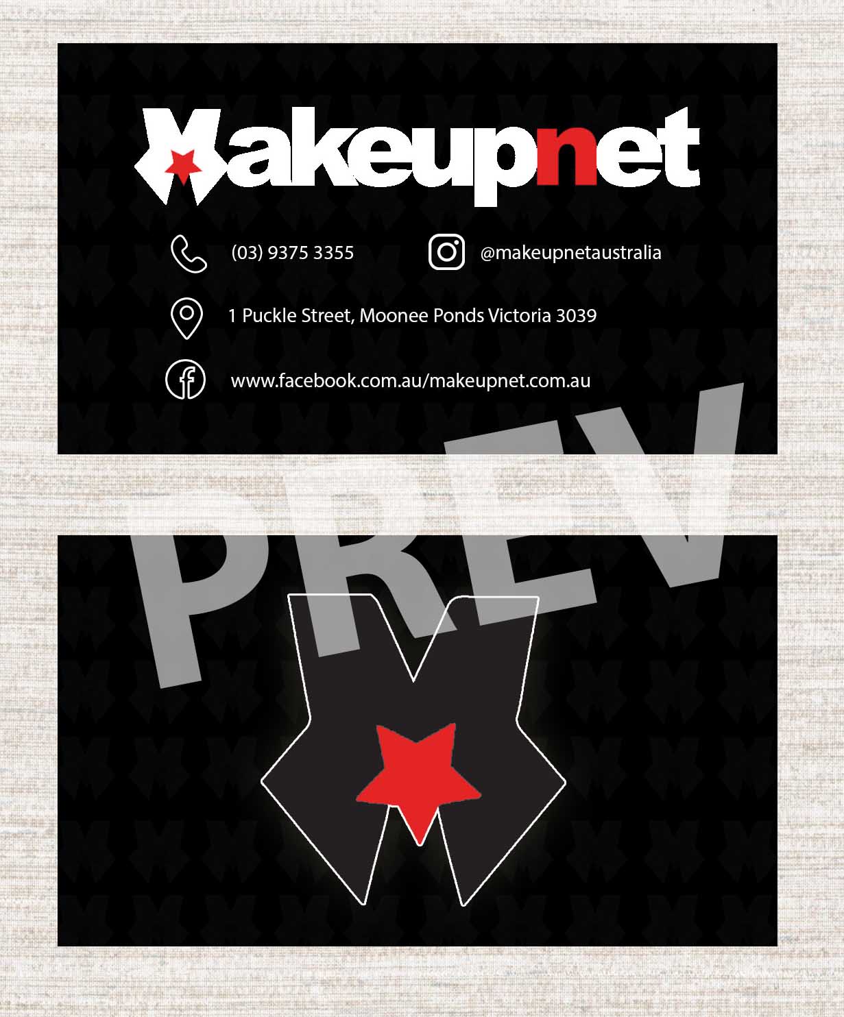 Diseño de Tarjeta de Presentación por Ali Sayed para Makeupnet Pty Ltd | Diseño #18341810