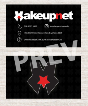 Diseño de Tarjeta de Presentación por Ali Sayed para Makeupnet Pty Ltd | Diseño: #18341810