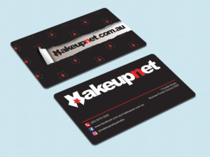 Business Card Design by zahidrabby.bigc for Makeupnet Pty Ltd | Design #18342477