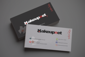 Diseño de Tarjeta de Presentación por iamtajwardesigns para Makeupnet Pty Ltd | Diseño: #18342206