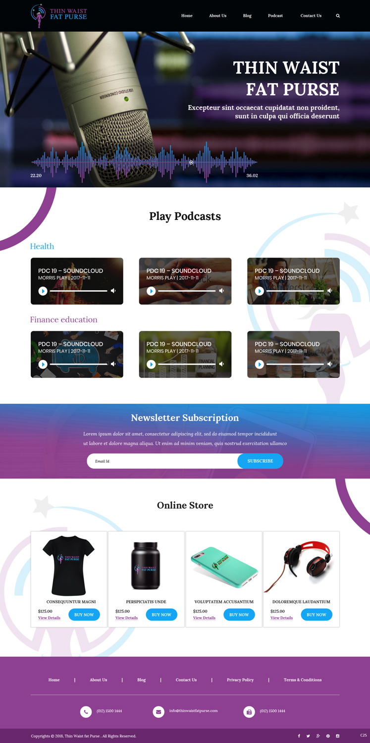 Wordpress Design by pb for this project | Design #18372429
