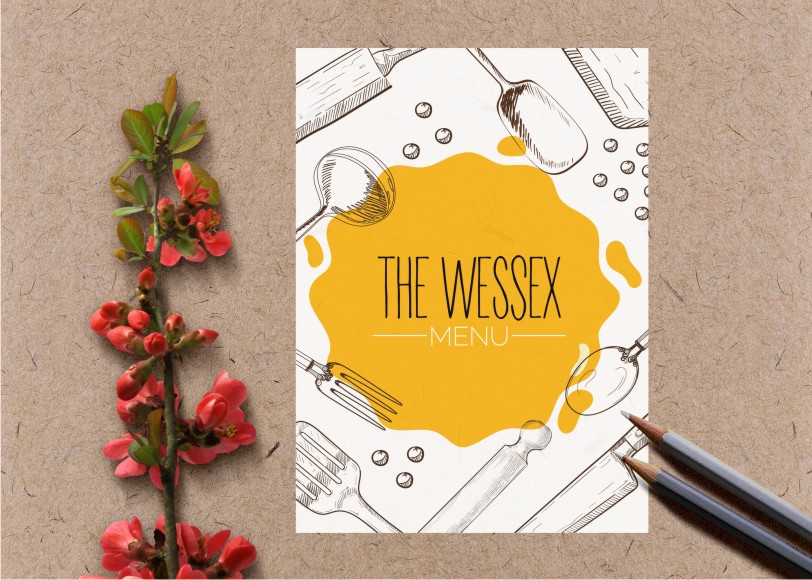 Diseño de Menú por hema dhawan para The Wessex Bar | Diseño #18482664