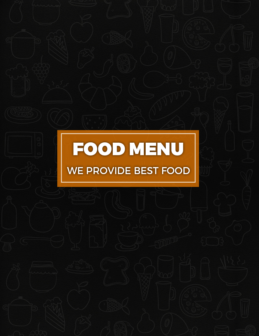 Menu Design by Best Design Hub for The Wessex Bar | Design #18356264