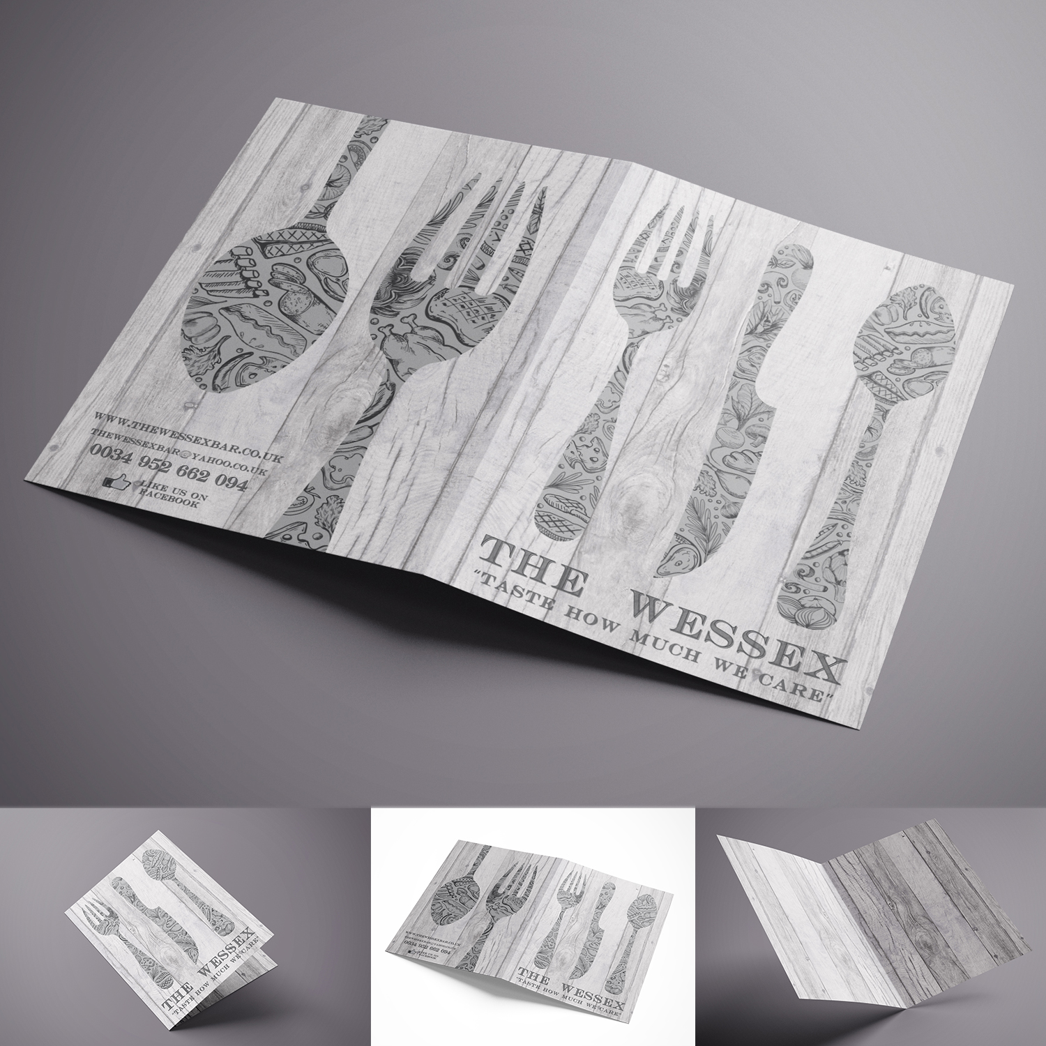 Menu Design by Cloud 101 Studio for The Wessex Bar | Design #18524979