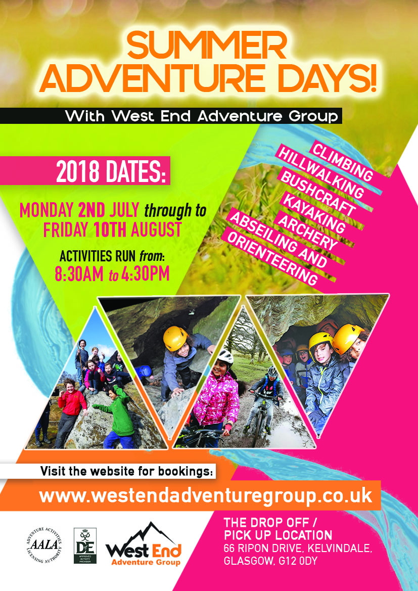 Poster-Design von Sophie Daly für West End Adventure Group | Design #18396117