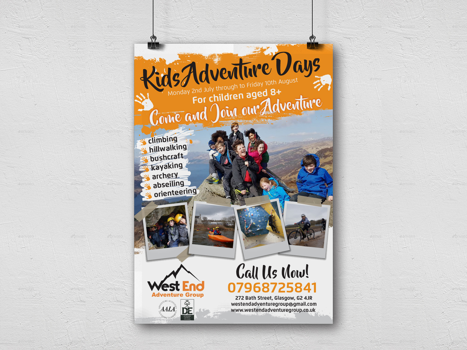 Playful Feminine Poster Design For West End Adventure Group By