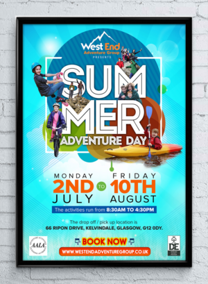 Summer Adventure Day - Poster design | Poster-Design von SAI DESIGNS