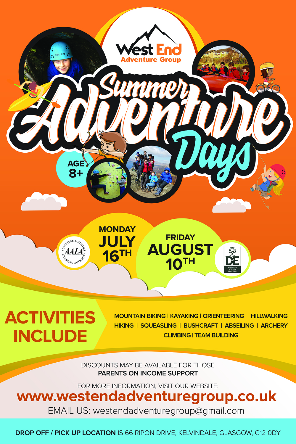 Poster Design by EA5Designs for West End Adventure Group | Design #18397154