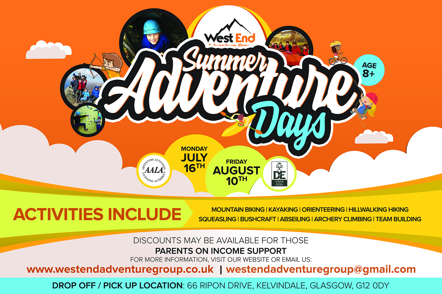Poster Design by EA5Designs for West End Adventure Group | Design #18397479