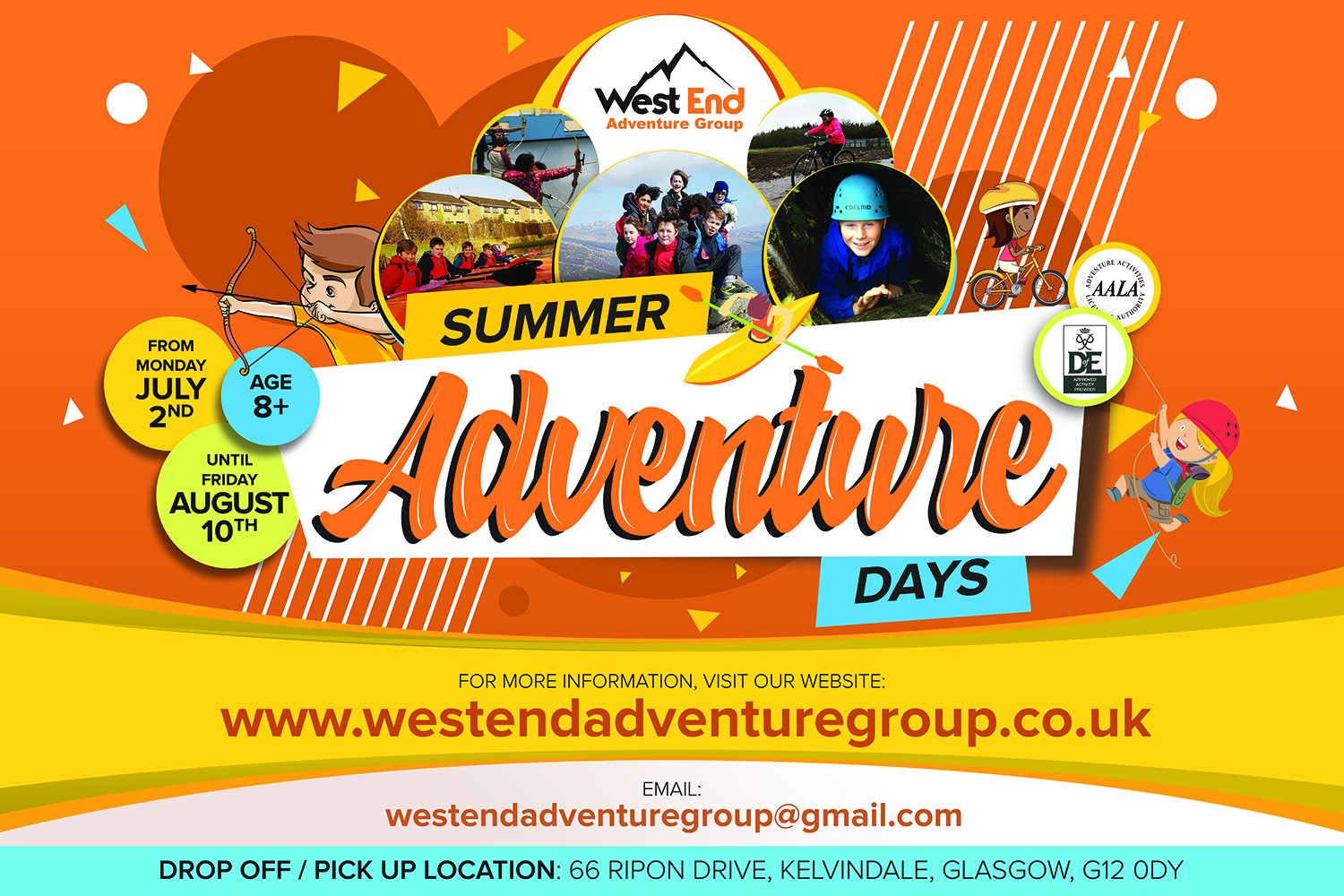 Poster Design by EA5Designs for West End Adventure Group | Design #18407036