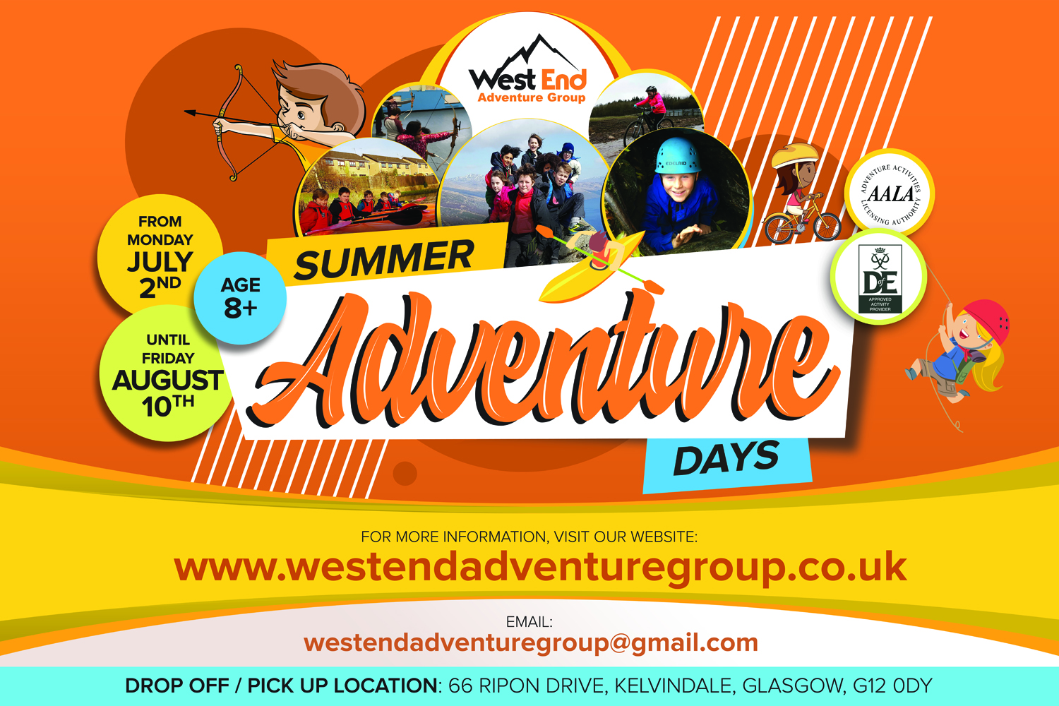 Poster Design by EA5Designs for West End Adventure Group | Design #18417285