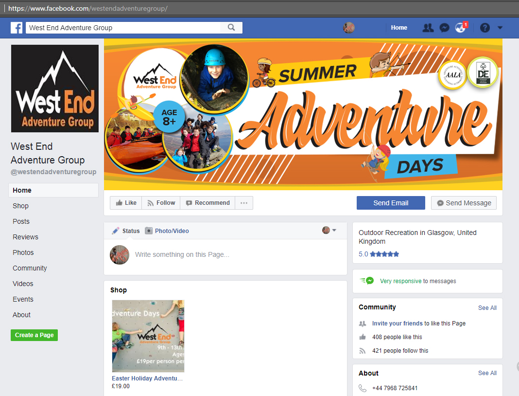 Poster Design by EA5Designs for West End Adventure Group | Design #18417287