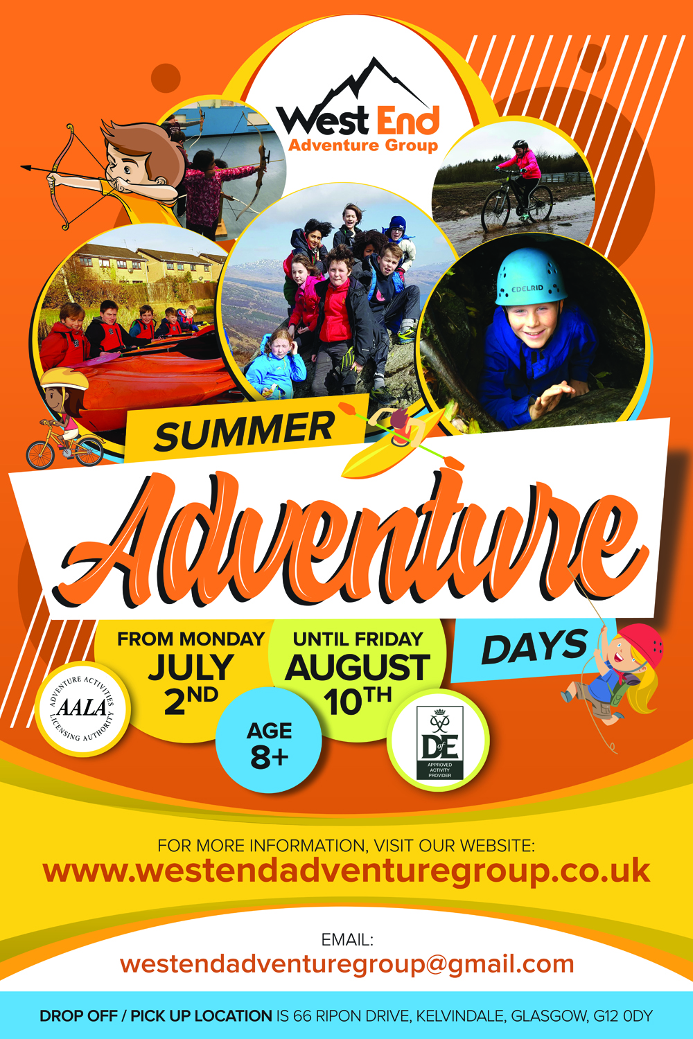 Poster Design by EA5Designs for West End Adventure Group | Design #18604596