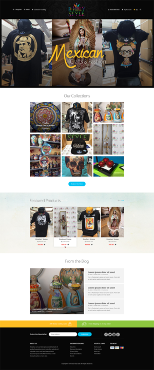 Shopify Design by RupalTechno for Our Holy Style | Design: #18400440