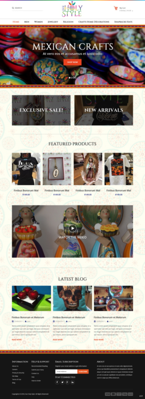 Shopify Design by pb for Our Holy Style | Design: #18372456