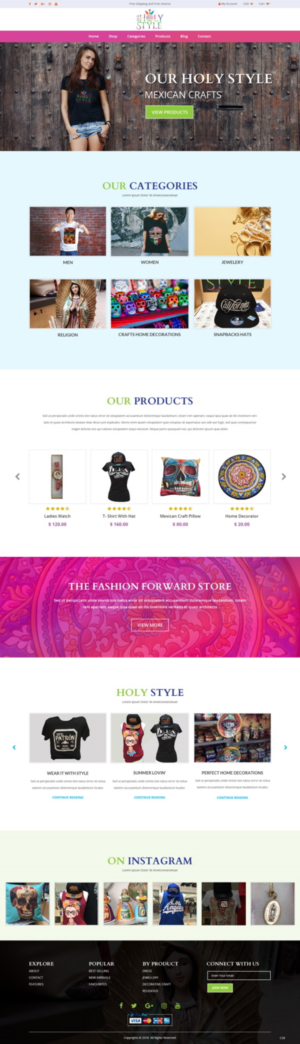 Shopify Design by pb for Our Holy Style | Design: #18372466