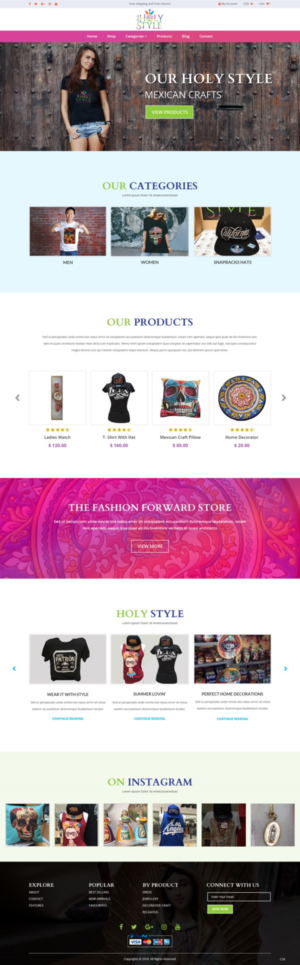 Shopify Design by pb for Our Holy Style | Design: #18372467