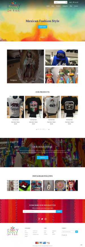 Shopify Design by pb for Our Holy Style | Design: #18372468