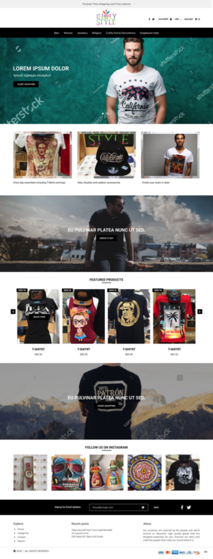Shopify Design by pb for Our Holy Style | Design: #18372473